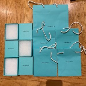 Tiffany & Co. shopping bag and jewelry box